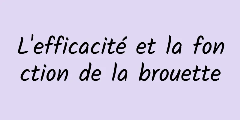 L'efficacité et la fonction de la brouette