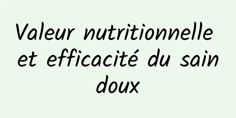 Valeur nutritionnelle et efficacité du saindoux