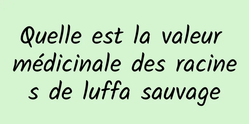 Quelle est la valeur médicinale des racines de luffa sauvage