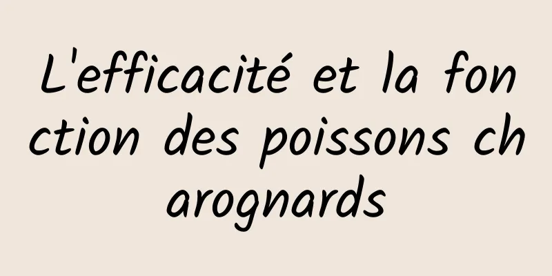 L'efficacité et la fonction des poissons charognards