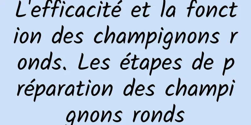 L'efficacité et la fonction des champignons ronds. Les étapes de préparation des champignons ronds