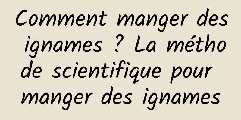 Comment manger des ignames ? La méthode scientifique pour manger des ignames