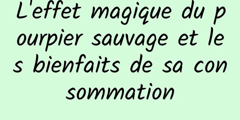 L'effet magique du pourpier sauvage et les bienfaits de sa consommation