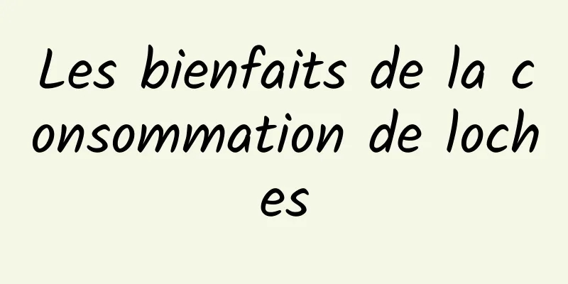 Les bienfaits de la consommation de loches