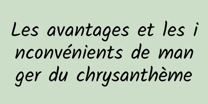 Les avantages et les inconvénients de manger du chrysanthème