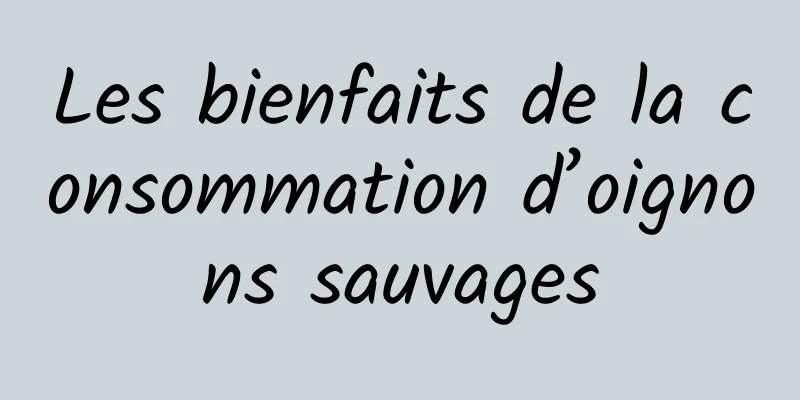 Les bienfaits de la consommation d’oignons sauvages