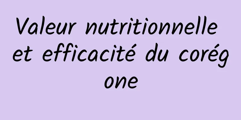 Valeur nutritionnelle et efficacité du corégone