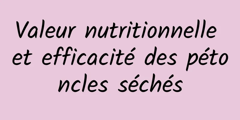 Valeur nutritionnelle et efficacité des pétoncles séchés