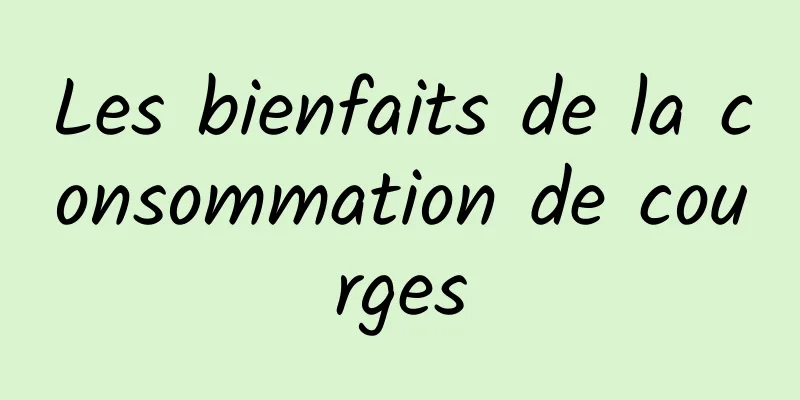 Les bienfaits de la consommation de courges