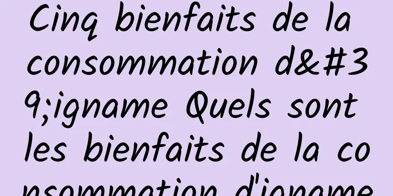 Cinq bienfaits de la consommation d'igname Quels sont les bienfaits de la consommation d'igname