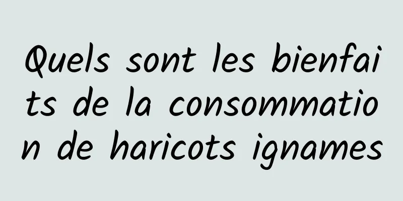 Quels sont les bienfaits de la consommation de haricots ignames