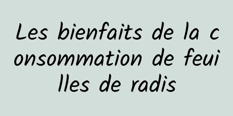 Les bienfaits de la consommation de feuilles de radis