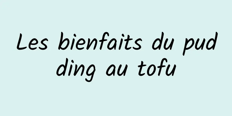 Les bienfaits du pudding au tofu