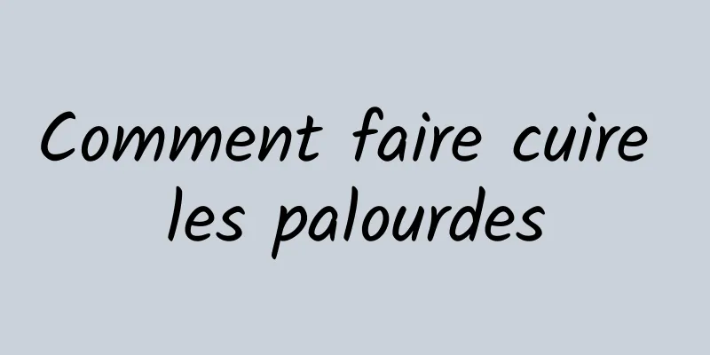 Comment faire cuire les palourdes