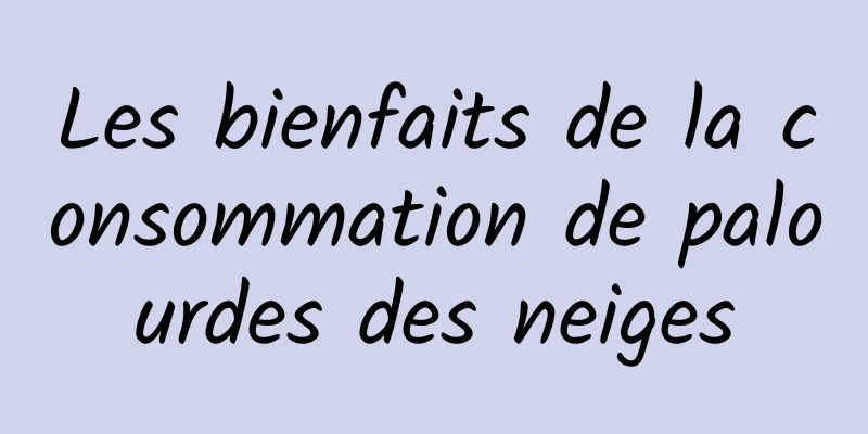 Les bienfaits de la consommation de palourdes des neiges