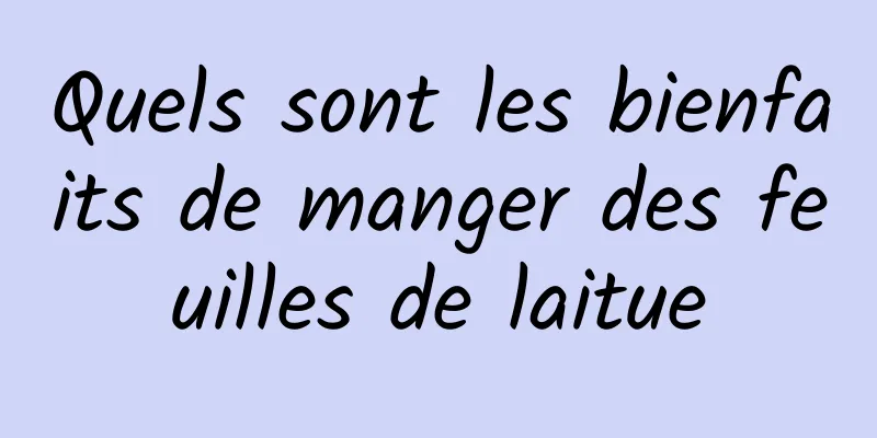 Quels sont les bienfaits de manger des feuilles de laitue