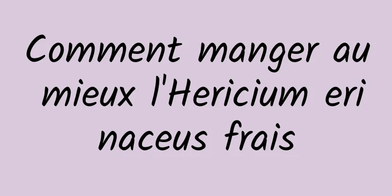 Comment manger au mieux l'Hericium erinaceus frais