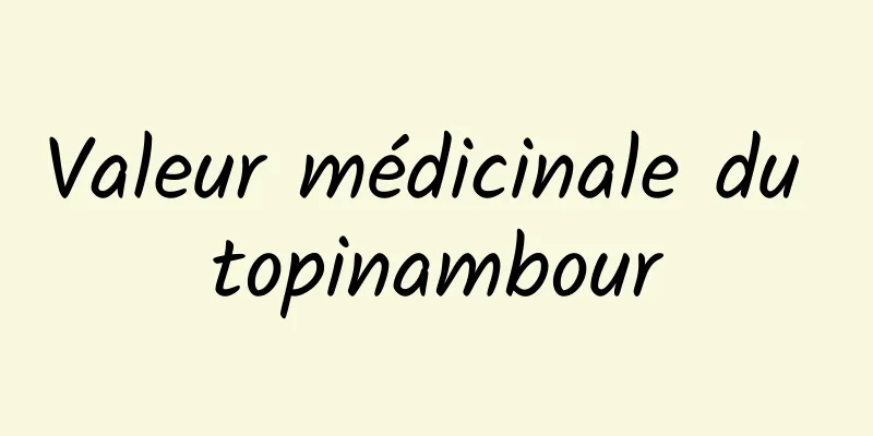 Valeur médicinale du topinambour