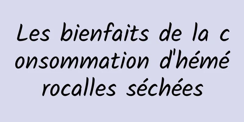 Les bienfaits de la consommation d'hémérocalles séchées