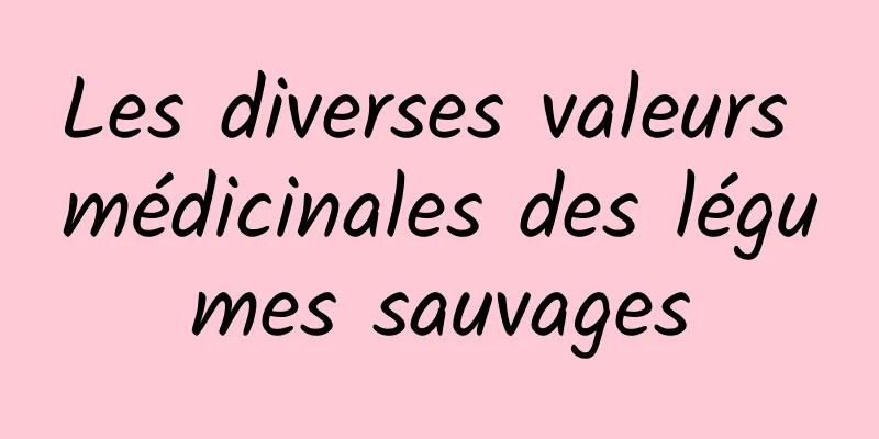 Les diverses valeurs médicinales des légumes sauvages