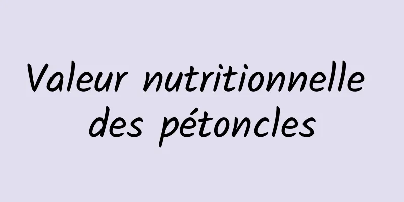 Valeur nutritionnelle des pétoncles