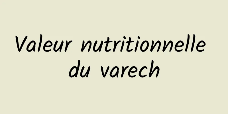 Valeur nutritionnelle du varech