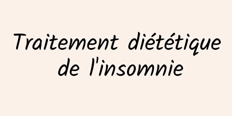 Traitement diététique de l'insomnie