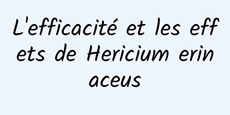 L'efficacité et les effets de Hericium erinaceus