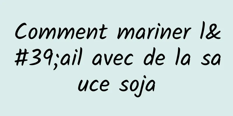 Comment mariner l'ail avec de la sauce soja