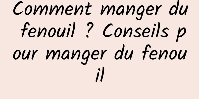 Comment manger du fenouil ? Conseils pour manger du fenouil