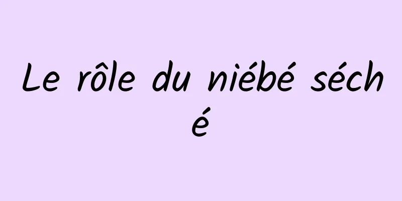 Le rôle du niébé séché