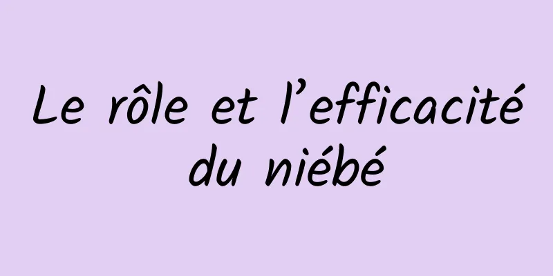 Le rôle et l’efficacité du niébé