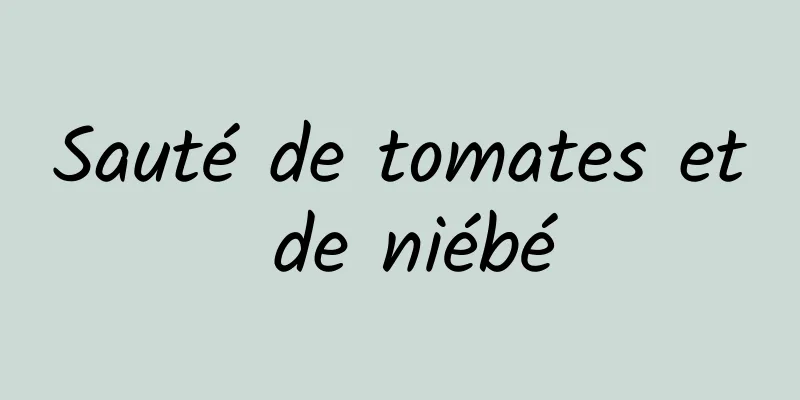 Sauté de tomates et de niébé