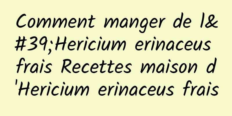 Comment manger de l'Hericium erinaceus frais Recettes maison d'Hericium erinaceus frais