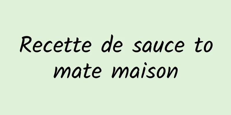 Recette de sauce tomate maison