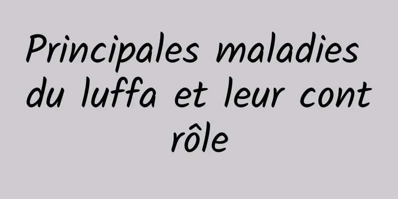 Principales maladies du luffa et leur contrôle