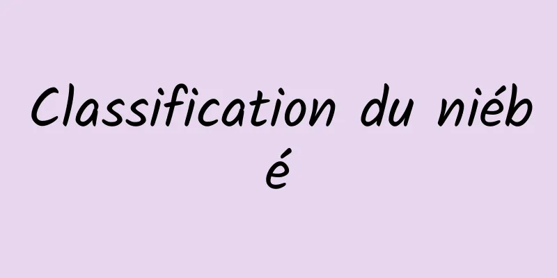 Classification du niébé