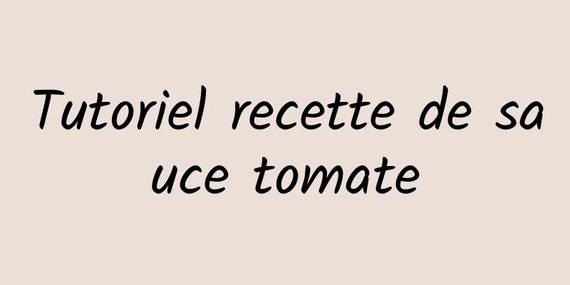 Tutoriel recette de sauce tomate