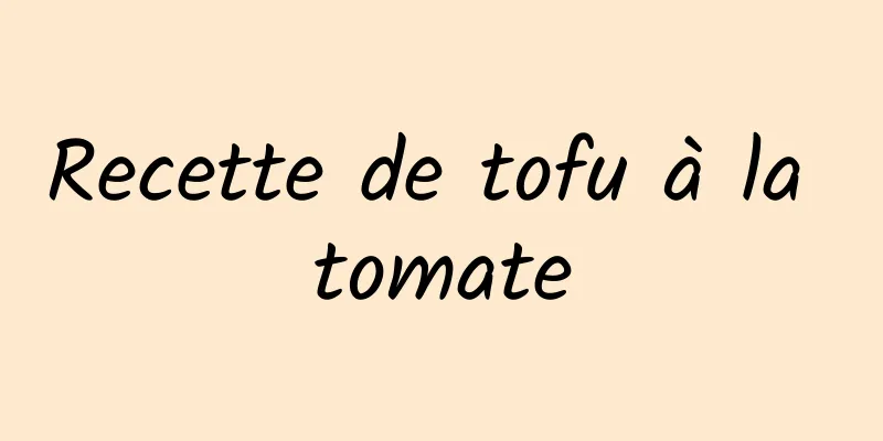 Recette de tofu à la tomate