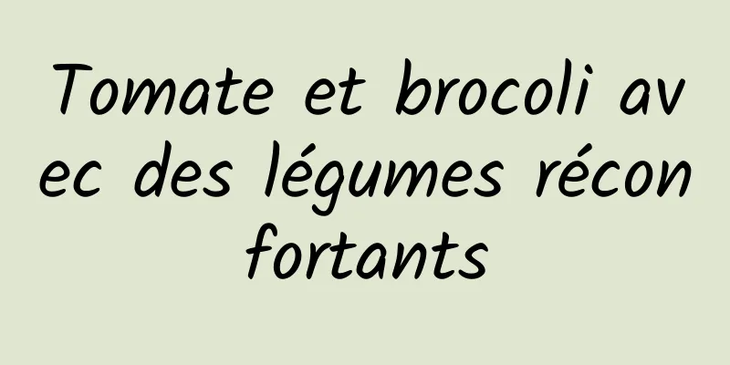 Tomate et brocoli avec des légumes réconfortants