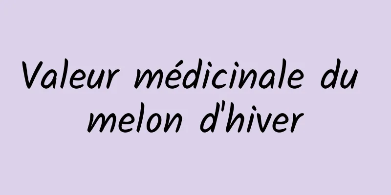 Valeur médicinale du melon d'hiver