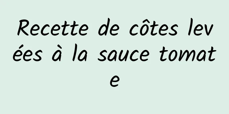 Recette de côtes levées à la sauce tomate