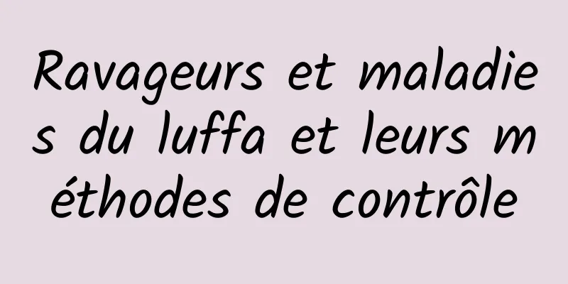 Ravageurs et maladies du luffa et leurs méthodes de contrôle