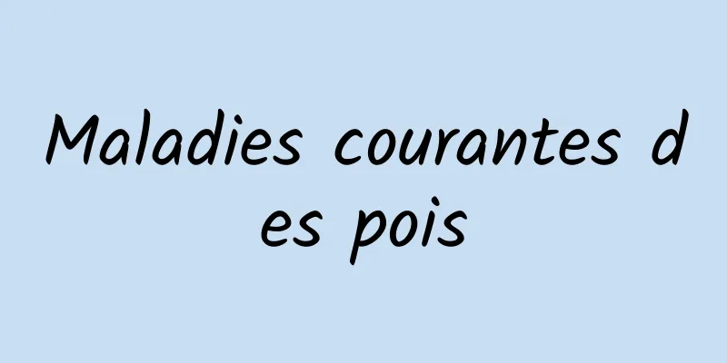 Maladies courantes des pois