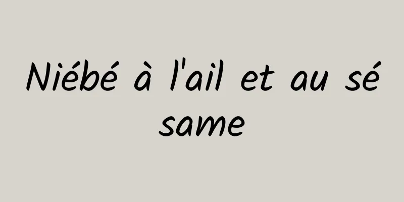 Niébé à l'ail et au sésame