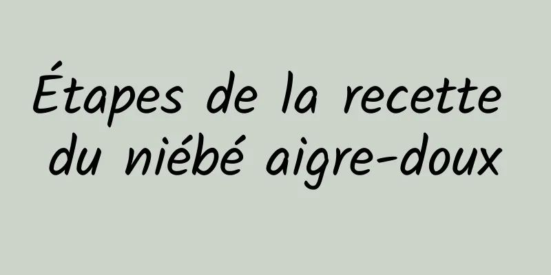 Étapes de la recette du niébé aigre-doux