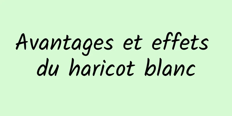 Avantages et effets du haricot blanc