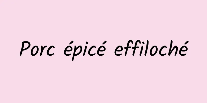 Porc épicé effiloché