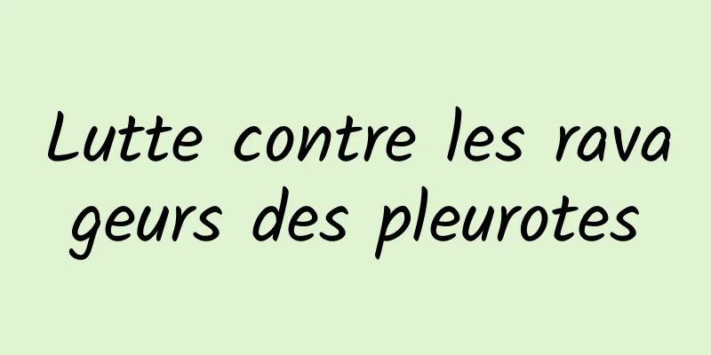 Lutte contre les ravageurs des pleurotes