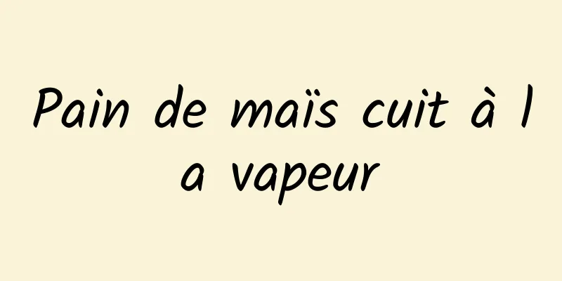 Pain de maïs cuit à la vapeur